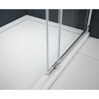 Merlyn MBOX | Low Level Access Sliding Shower Door (4 sizes, 2 styles, Polished Chrome)