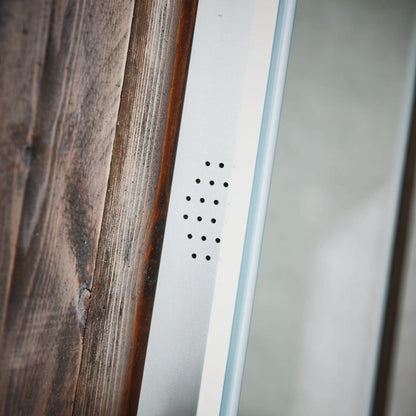 Scudo Mosca LED Mirror with Demister Pad and Shaver Socket and Bluetooth (1 size) - Brand New Bathrooms