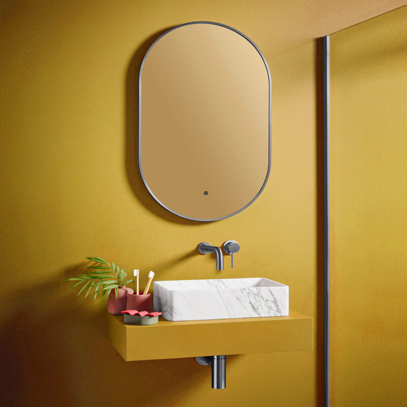 Scudo Aubrey LED Tablet Mirror (1 size, 5 colours) - Brand New Bathrooms