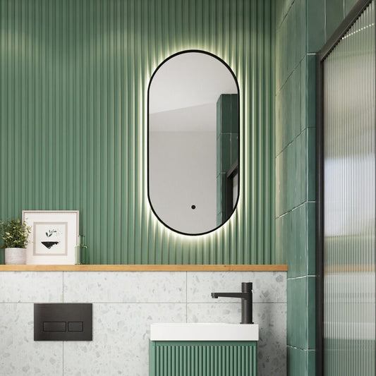 Scudo Aubrey Slim LED Tablet Mirror (1 size, 2 colours) - Brand New Bathrooms