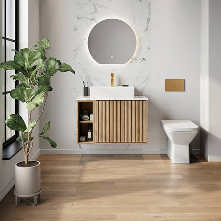 Scudo Alba LED Mirror with Demister Pad (2 sizes) - Brand New Bathrooms