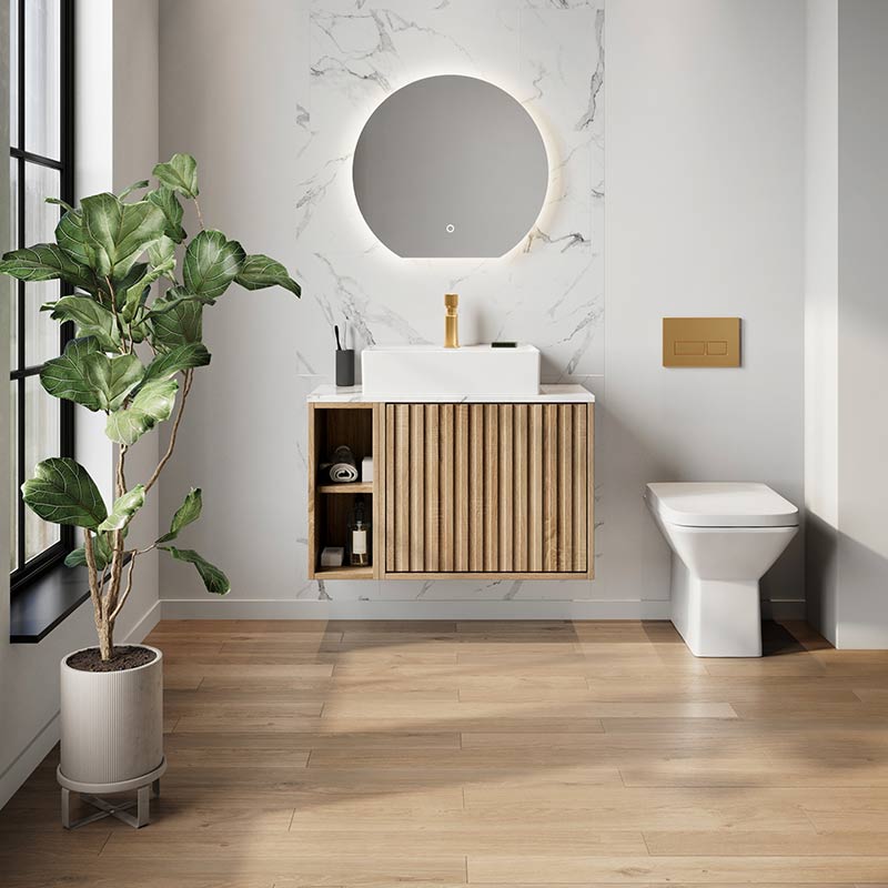 Scudo Alba LED Mirror with Demister Pad (2 sizes) - Brand New Bathrooms