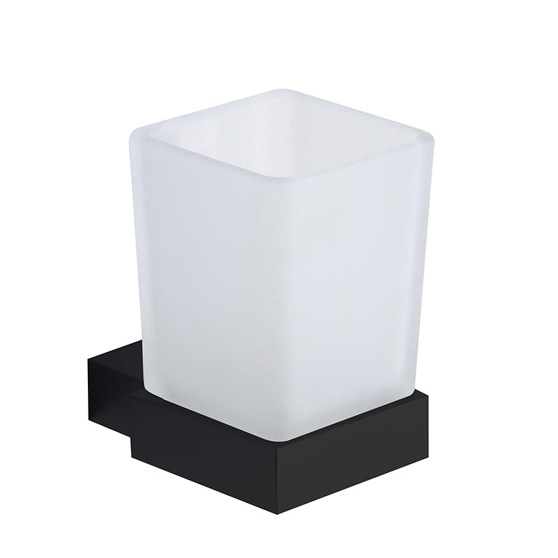 Scudo Mono Black Tumbler Holder - Brand New Bathrooms