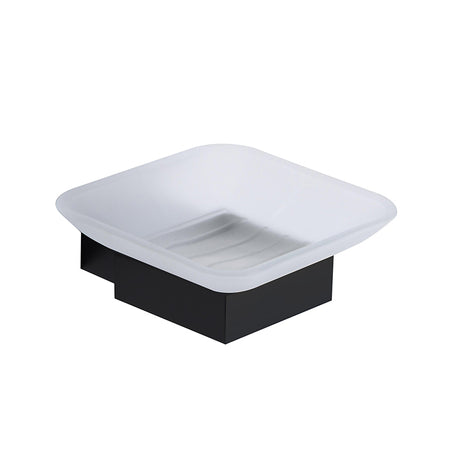 Scudo Mono Wall Mounted Soap Dish Holder (Matt Black) - Brand New Bathrooms
