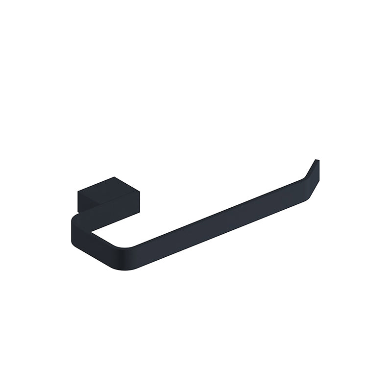 Scudo Mono Black Towel Ring - Brand New Bathrooms