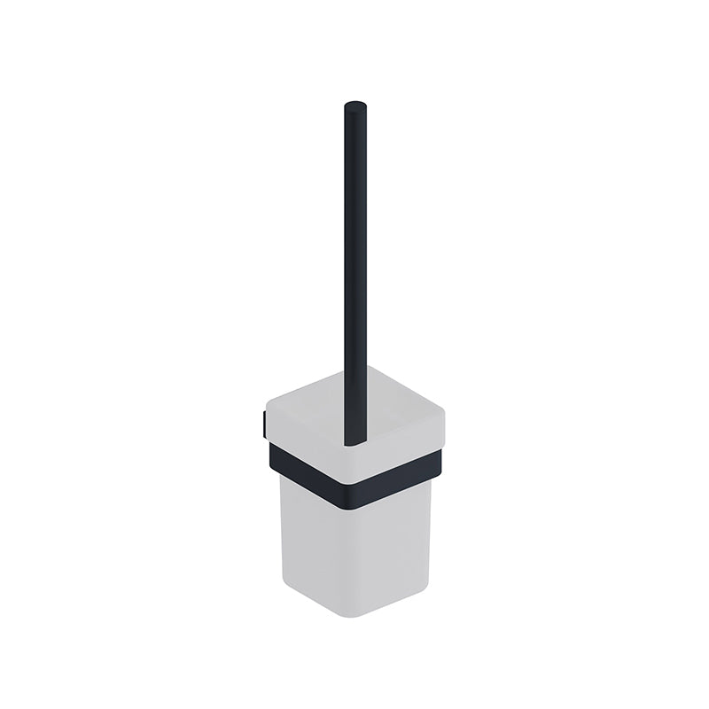 Scudo Mono Black Toilet Brush Set - Brand New Bathrooms