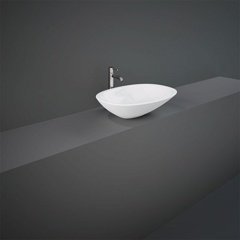 RAK Ceramics Morning 380mm Countertop Basin with No Tap Hole (1 size, Alpine White) - Brand New Bathrooms