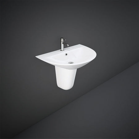 RAK Ceramics Morning Pedestal for Basin (1 size, 2 styles, White) - Brand New Bathrooms