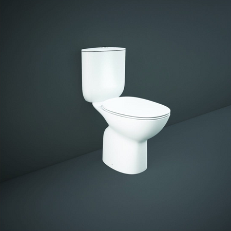 RAK Ceramics Morning Full Access Rimless Close Coupled WC Pan (1 size, White) - Brand New Bathrooms