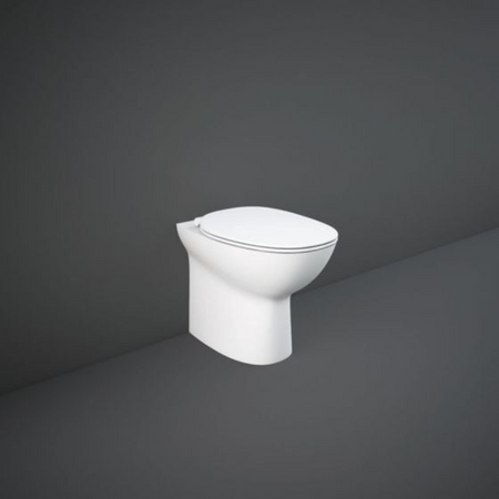RAK Ceramics Morning Rimless Back to Wall WC Pan (1 size, White) - Brand New Bathrooms