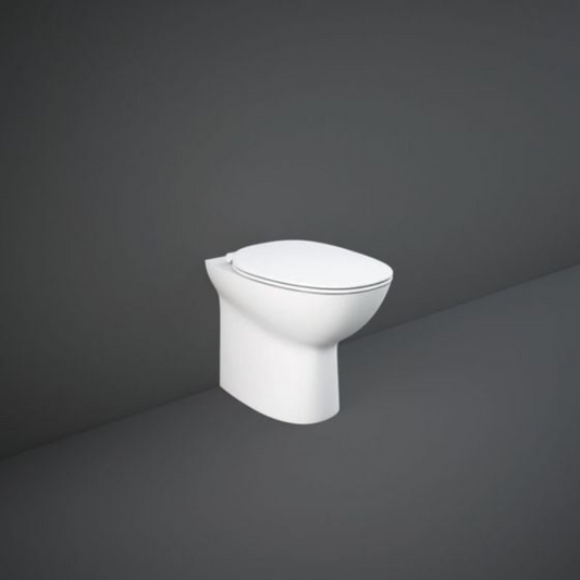 RAK Ceramics Morning Rimless Back to Wall WC Pan (1 size, White) - Brand New Bathrooms