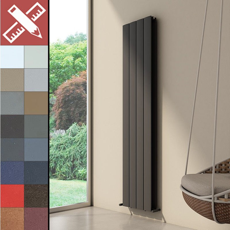 Carisa Moscow D Aluminium Bespoke Radiator (9 sizes, 2 colours) - Brand New Bathrooms