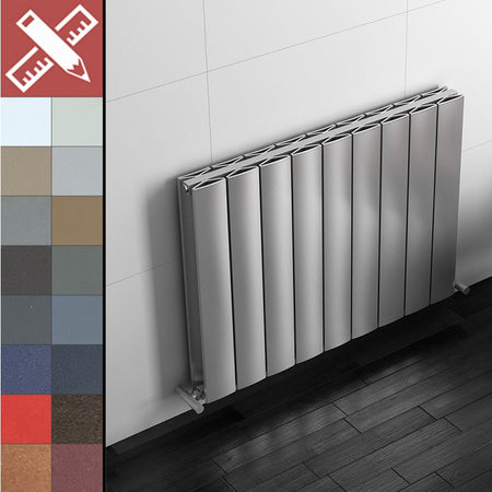 Carisa Moscow D Aluminium Bespoke Radiator (9 sizes, 2 colours) - Brand New Bathrooms