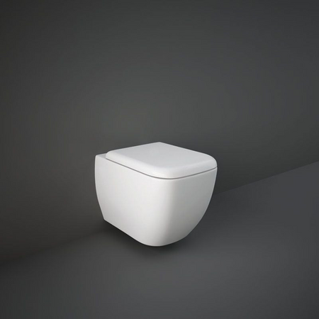 RAK Ceramics Metropolitan Wall Hung Pan (1 size, White) - Brand New Bathrooms