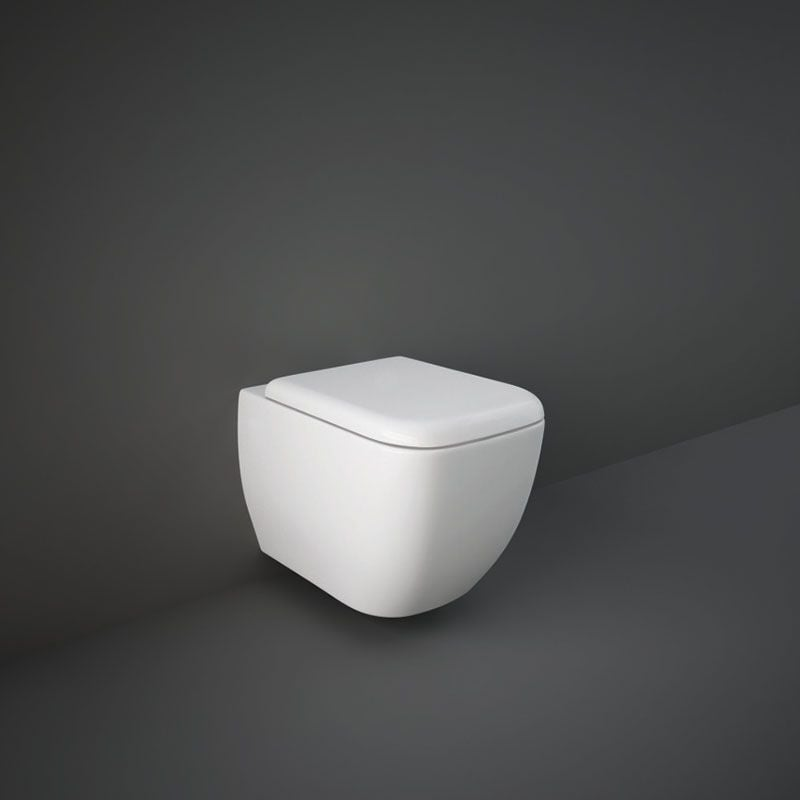 RAK Ceramics Metropolitan Wall Hung Pan (1 size, White) - Brand New Bathrooms