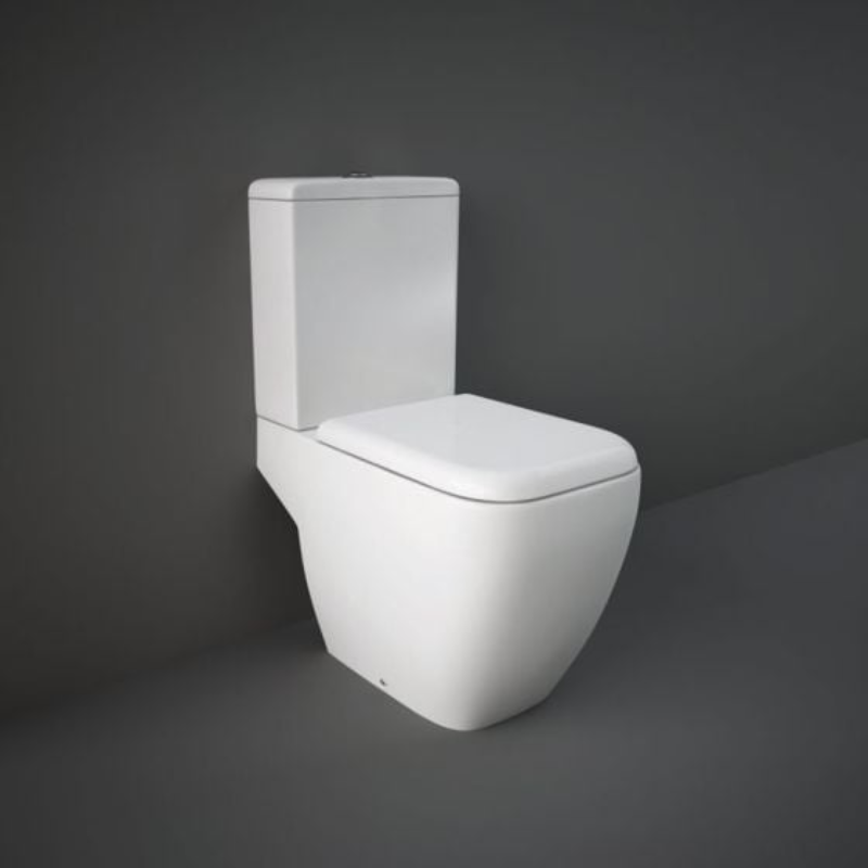RAK Ceramics Metropolitan Close Coupled Full Access Open Back WC Pan (1 size, White) - Brand New Bathrooms