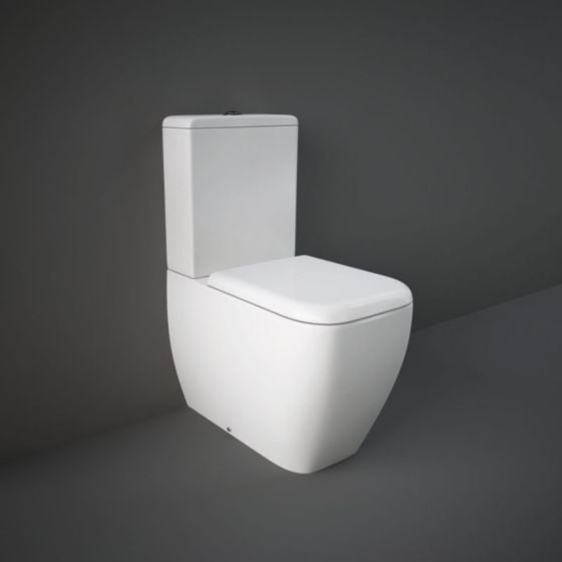 RAK Ceramics Metropolitan Close Coupled Fully Back to Wall WC Pan (1 size, White) - Brand New Bathrooms