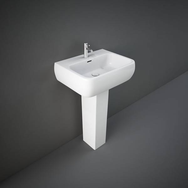 RAK Ceramics Metropolitan Pedestal for Basin (2 sizes, 2 styles, White) - Brand New Bathrooms