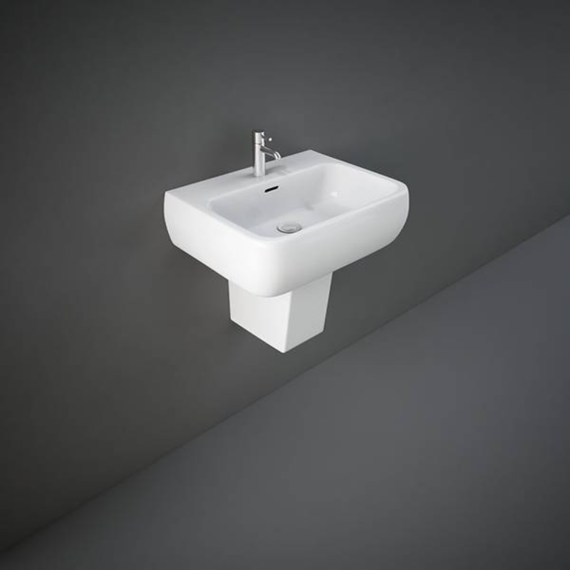 RAK Ceramics Metropolitan Pedestal for Basin (2 sizes, 2 styles, White) - Brand New Bathrooms
