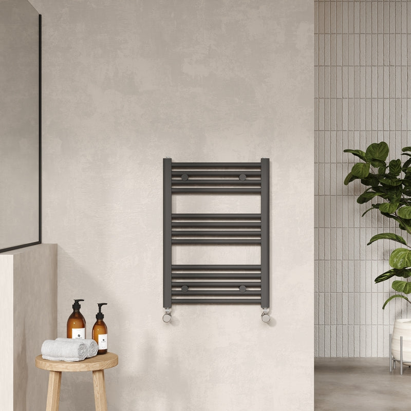 Nuie Bar Ladder Towel Rail (2 styles, 2 sizes, Anthracite) - Brand New Bathrooms