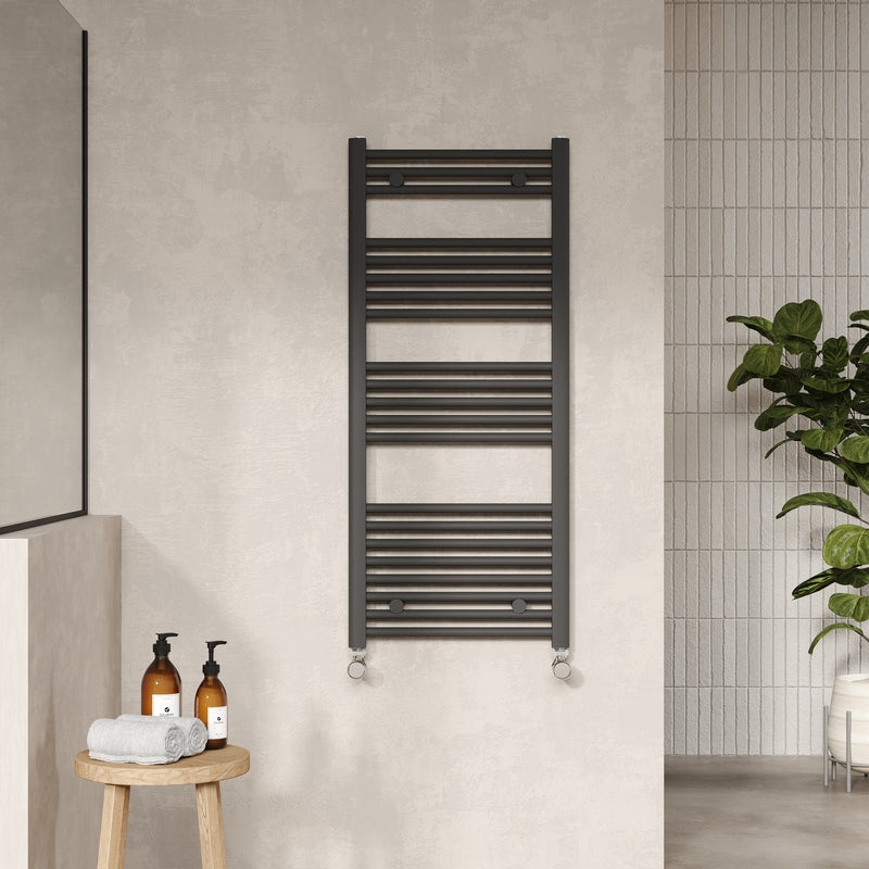 Nuie Bar Ladder Towel Rail (2 styles, 2 sizes, Anthracite) - Brand New Bathrooms