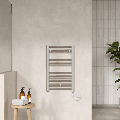 Nuie Electric Towel Rail (200, 300, 500 Watts, Chrome) - Brand New Bathrooms