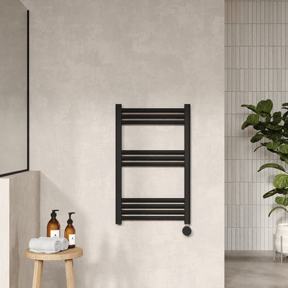 Hudson Reed Electric Round Tube Towel Rail with 10 Bars (1 size, 4 colours) - Brand New Bathrooms