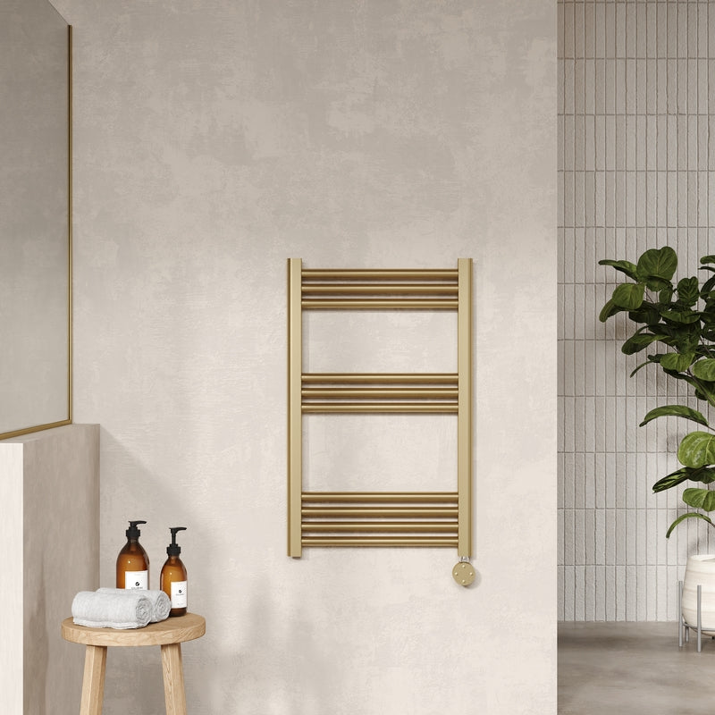 Hudson Reed Electric Round Tube Towel Rail with 10 Bars (1 size, 4 colours) - Brand New Bathrooms