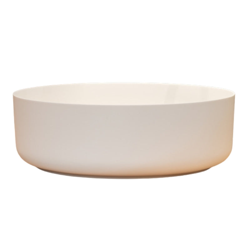 Loutro Lavabo Malia Round Solid Surface Basin (1 size, Matt White) - Brand New Bathrooms