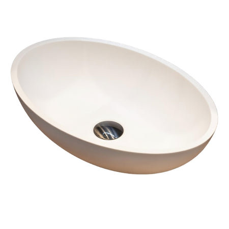 Loutro Lavabo Marina Oval Counter Top Basin (1 size, 2 colours) - Brand New Bathrooms