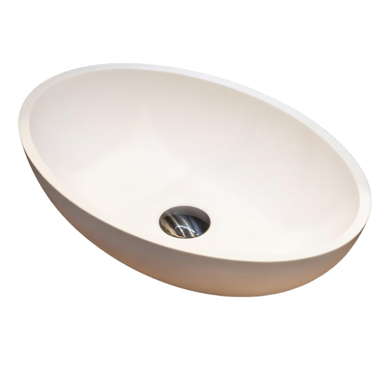 Loutro Lavabo Marina Oval Counter Top Basin (1 size, 2 colours) - Brand New Bathrooms