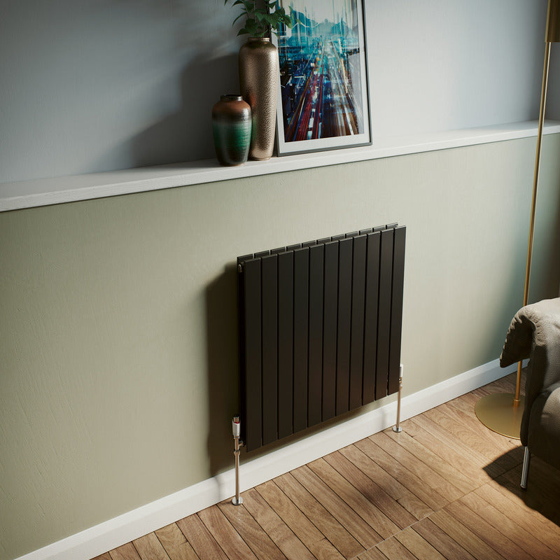 Eucotherm Mars 600 Flat Panel Radiator (3 colours, 5 sizes, 2 styles) - Brand New Bathrooms
