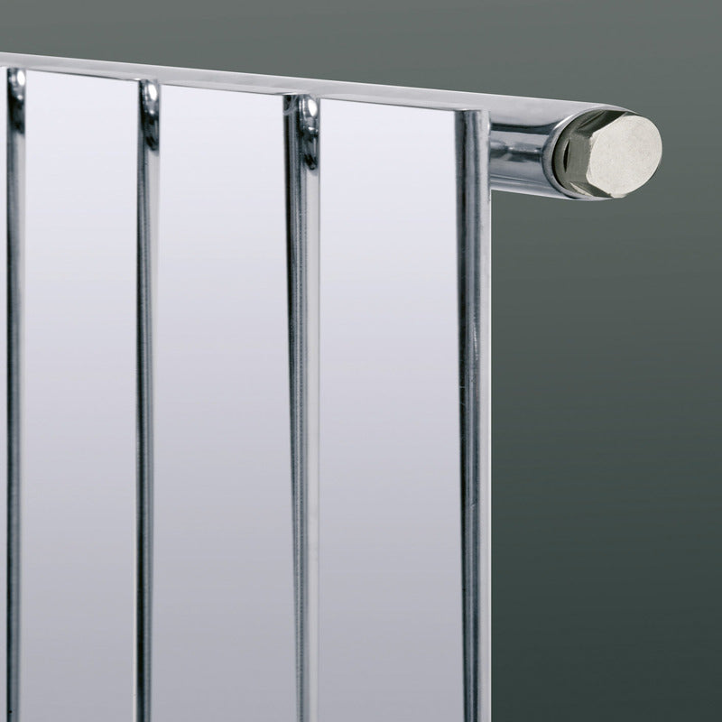 Eucotherm Mars Chrome Vertical Flat Panel Radiator (1 colour, 5 sizes) - Brand New Bathrooms