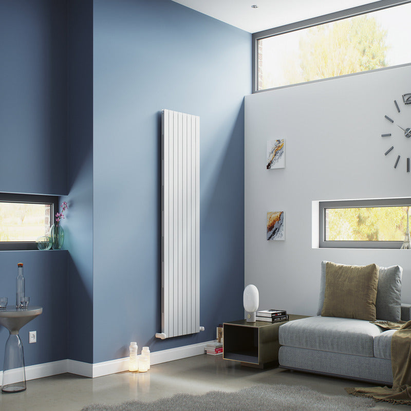 Eucotherm Mars Elegant Duo Vertical Flat Panel Radiator (2 colours, 3 sizes) - Brand New Bathrooms