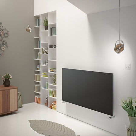 Eucotherm Mars Plus Horizontal Solid Flat Panel Radiator (2 colours, 6 sizes) - Brand New Bathrooms