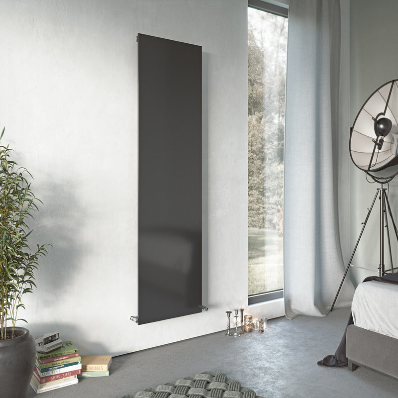 Eucotherm Mars Plus Vertical Solid Flat Panel Radiator (2 colours, 6 sizes) - Brand New Bathrooms