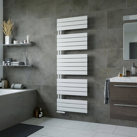 Eucotherm Mars Trium Flat Panel Towel Radiator (2 colours, 7 sizes) - Brand New Bathrooms