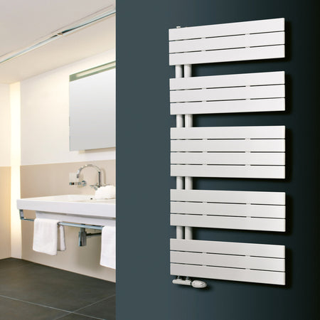 Eucotherm Mars Trium Flat Panel Towel Radiator (2 colours, 7 sizes) - Brand New Bathrooms