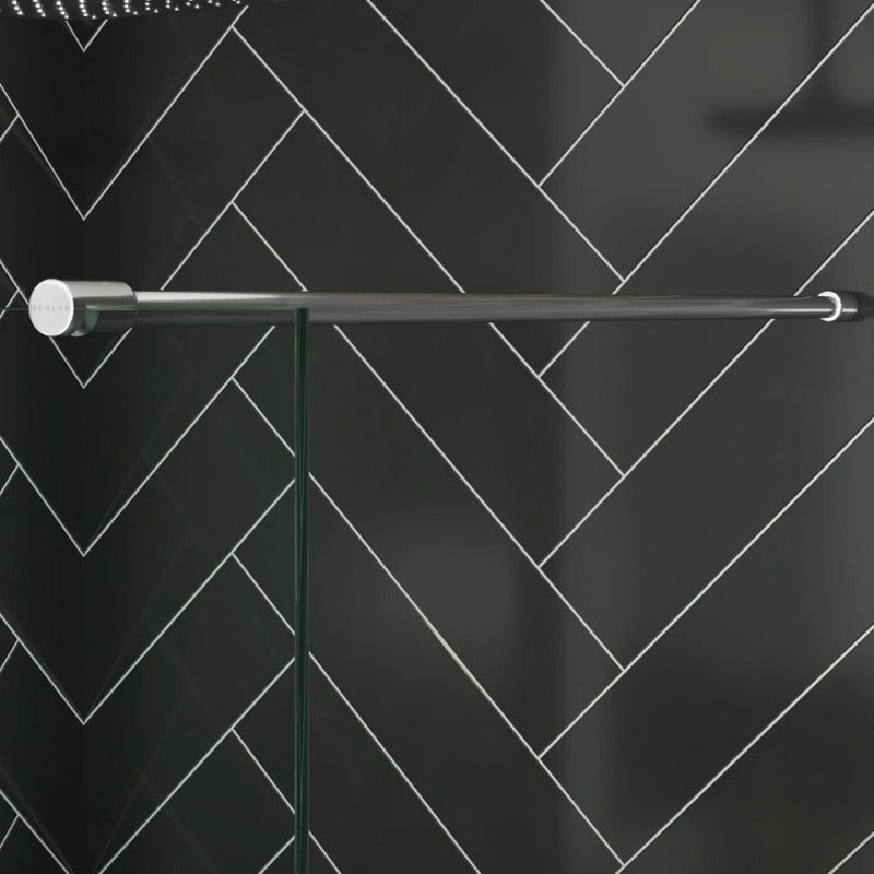 Merlyn 8mm Wetroom Accessories | Framed 1500mm Horizontal Wetroom Shower Wall Stabilising Bar (3 colours)