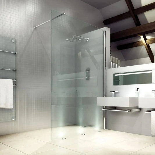Merlyn 8 Series | Wetroom Panel (5 sizes, Chrome)
