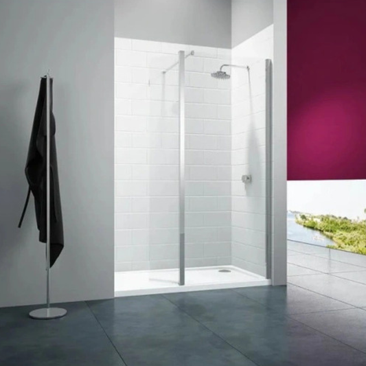 Merlyn 8 Series | Wetroom Panel (5 sizes, Chrome)