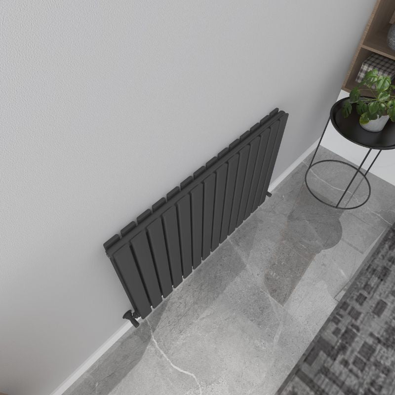 Senator Milan Flat Double Panel Horizontal Radiator (9 sizes, 3 colours) - Brand New Bathrooms