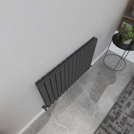 Senator Milan Flat Double Panel Horizontal Radiator (9 sizes, 3 colours) - Brand New Bathrooms