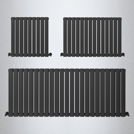 Senator Milan Flat Double Panel Horizontal Radiator (9 sizes, 3 colours) - Brand New Bathrooms