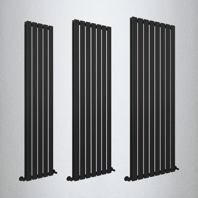 Senator Milan Flat Double Panel Vertical Radiator (3 sizes, 3 colours) - Brand New Bathrooms