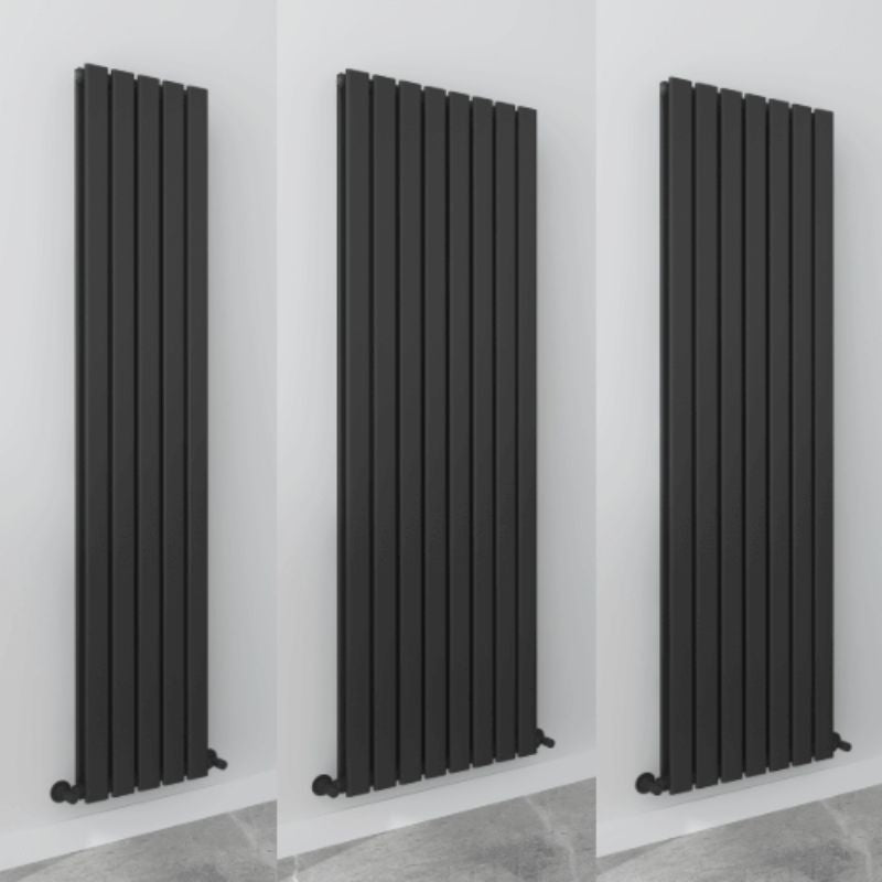 Senator Milan Flat Double Panel Vertical Radiator (3 sizes, 3 colours) - Brand New Bathrooms
