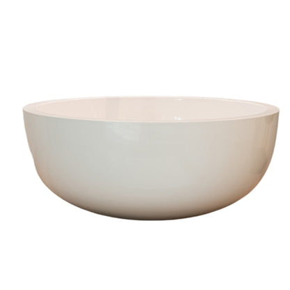 Loutro Lavabo Milano Round Solid Surface Basin (1 size, Matt White) - Brand New Bathrooms