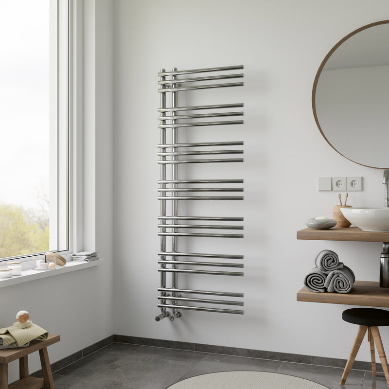 Eucotherm Mira Chrome Flat Panel Radiators (1 colour, 2 sizes) - Brand New Bathrooms