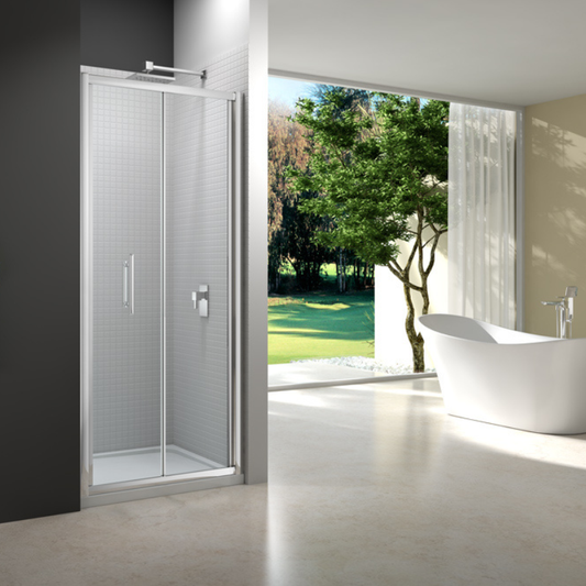 Merlyn 6 Series | Bifold Shower Door (4 sizes, Chrome)
