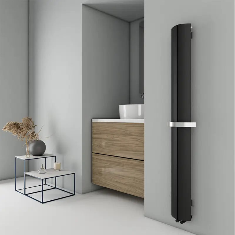 Carisa Nixie Bath Aluminium Towel Radiator 6 Sections - Brand New Bathrooms